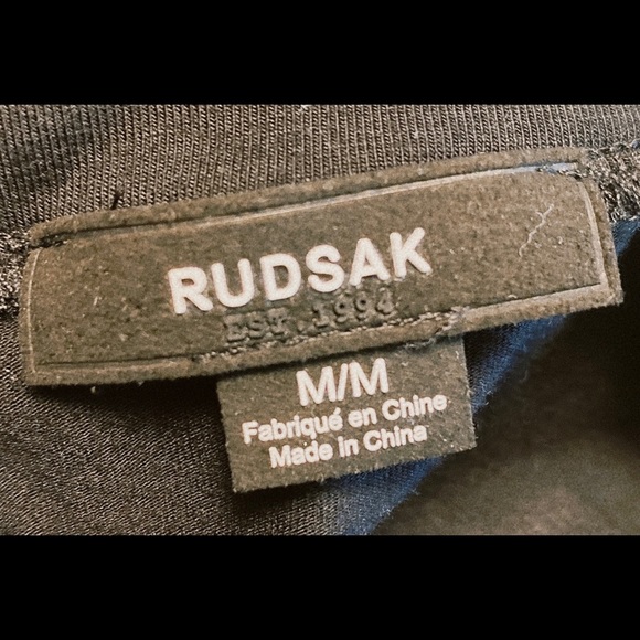 Rudsak Marcelino Black Jersey/Chiffon Skirt Medium - Picture 11 of 11